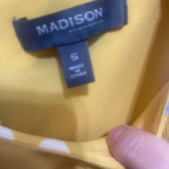 Madison Yellow Floral Asymmetrical Dress - Picture 2 of 7